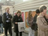 Voters Wait to Cast Ballots in Manhattan