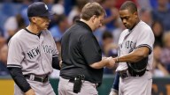 Granderson Hit by Pitch, Has Broken Finger