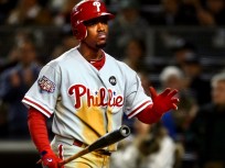 Yank Fans Tame Next To Phillie Backers, Says Rollins
