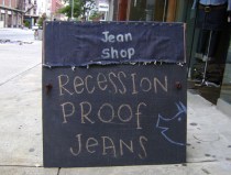 Recession Special: Jean Shop's Encouraging Sign