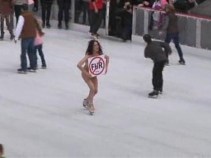 Skater Bares (Almost) All for PETA