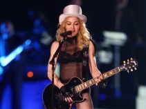 Madonna Donates Shoes to Gypsy Cause