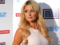 Paris Hilton Headlines the USO Fleet Week Kick Off in Union Square