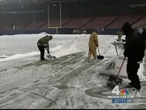 Play On! Crews Work All Night to Clear Giants Stadium