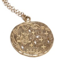 Yayoi Forest Owl Coin Necklace 
