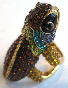 Lizard Cocktail Ring