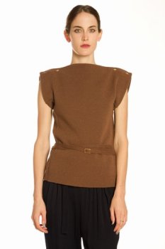 Veronique Leroy Belted Sweater