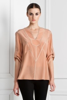 Satin-Trim Tunic
