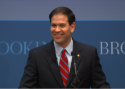 Rubio Loses Page of Speech