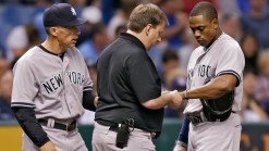 Granderson Hit by Pitch, Has Broken Finger