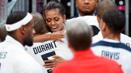 PHOTOS: First Lady Hugs Team USA