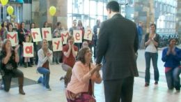 Watch: Couple Gets Engaged Via Flash Mob