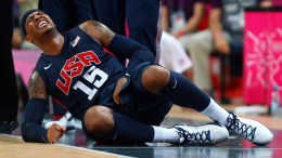 VIDEO: Carmelo Anthony Takes a Low Blow