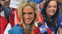 Fan at Giants Parade Wants to See "Sanchez"