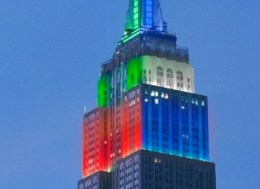 Empire State Building Shines in Holiday Colors All Week