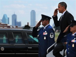 President Obama's Quick Trip to Dallas