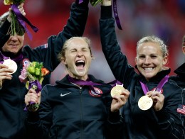 PHOTOS: U.S. Women's Soccer Gold Medal Ceremony