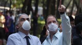 Mexico Reels From Quake, Swine Flu