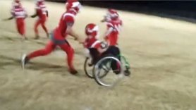 Boy in Wheelchair Scores Touchdown
