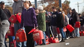 Victims Seek Supplies, Drivers Desperate for Gas