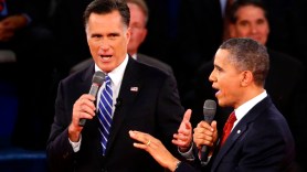 Obama, Romney Bicker & Battle in Testy Debate