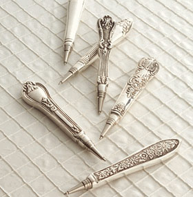 Vintage Silverware Pens