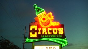 Car Side Service with a Smile at the Circus Drive-In