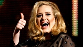 Adele Flips the Bird at Brit Music Award Host On Stage