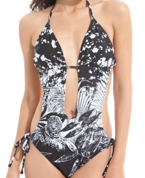 Cutout Jungle Monokini=Under $20