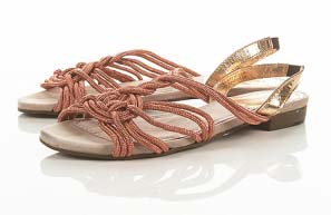 Holland Twist Coral Sandals