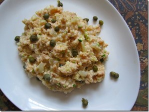 Sarah’s Plate: Salmon, Cream Cheese and Caper Salad