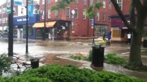 Flooding in Nyack as Storms Move Through Tri-State