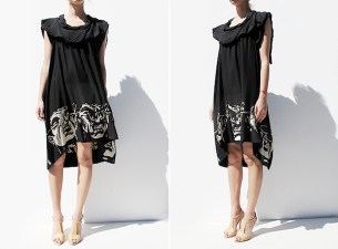 Bernard Willhelm Skull/Face Dress