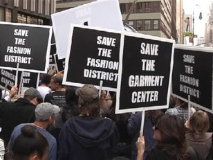 Protesters Rally to Save the Garment District