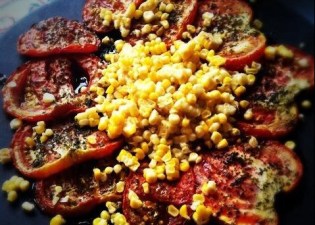 The Vegetable Diaries: Slow Roasted Tomatoes and Chili Lime Corn