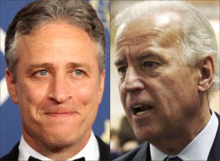 No Gaffes, Few Laughs for Biden's Sitdown with Stewart