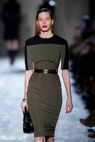 Victoria Beckham Pairs Cocktail Dresses with Combat Boots for Fall