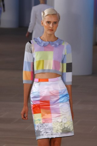 Geometric Patterns and Abstract Prints on the Spring Runway