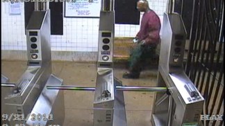 VIDEO: Surveillance of Suspect Wanted in Subway Attack