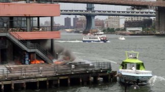 EXCLUSIVE: South Street Seaport Fire Video