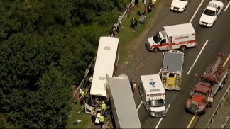 Bus, Truck Crash on NJ Turnpike