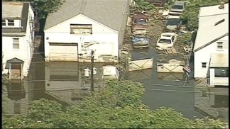 Chopper Video: Passaic Recedes, But Floods Still Rage in Paterson