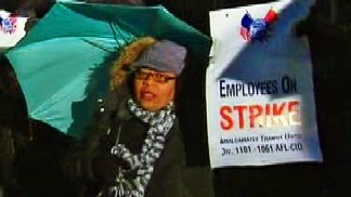 Striking Bus Driver: "We Need Job Protection"