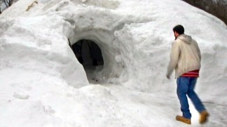 Giant Igloo In Backyard