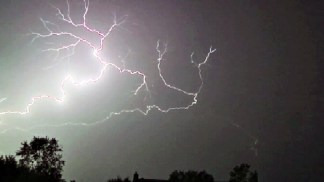 Lightning Crackles in Summer Storm