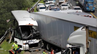 Bus Crash on New Jersey Turnpike