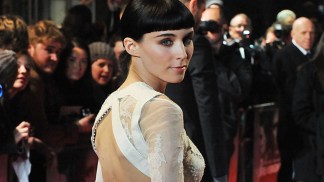 Rooney Mara Wears Givenchy Couture to "Dragon Tattoo" World Premiere