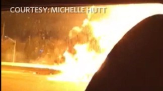 NJ Tanker Fire Close Up [Viewer Video]