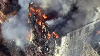 VIDEO: 3-Alarm Fire Rages in Yonkers