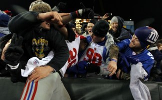 Giants Fans Celebrate Big Win
